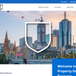 Screenshot of the My Property landing page